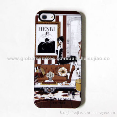 Colorful PC Cases for iPhone 5/5S, IMD Technology with Rubber Oil, Easy to Install and Remove
